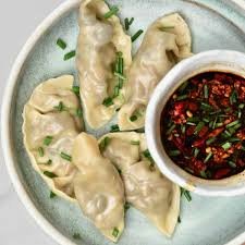 mushroom & cheese dumpling